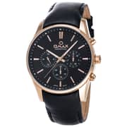Omax PG11R22I Mens Multifunction Leather Watch Omax PG11R22I Mens Multifunction Leather Watch