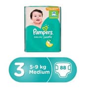 Pampers 10526 Size 3 Baby-Dry Diapers Midi 5-9Kg Mega Pack of 2
