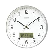 Rhythm Wall Clock CFG723NR19, Analog Clock & LCD Display with Day & Date Display Rhythm Wall Clock CFG723NR19, Analog Clock & LCD Display with Day & Date Display