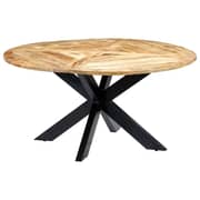 vidaXL Dining Table Round 150x76 cm Solid Mango Wood vidaXL Dining Table Round 150x76 cm Solid Mango Wood