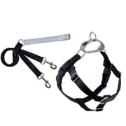 2 Hounds Design Freedom No-Pull Harness and Leash Black XS 5/8
