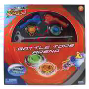 Powco Battle Arena With 2 Metal Battle Tops 2 Launchers 2 RipCord