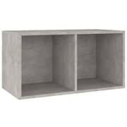 vidaXL Vinyl Storage Box Concrete Grey 71x34x36 cm Engineered Wood vidaXL Vinyl Storage Box Concrete Grey 71x34x36 cm Engineered Wood