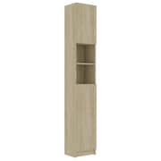 vidaXL Bathroom Cabinet Sonoma Oak 32x25.5x190 cm Engineered Wood vidaXL Bathroom Cabinet Sonoma Oak 32x25.5x190 cm Engineered Wood