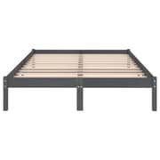 Vidaxl Bed Frame Grey Solid Wood Pine 140x200 Cm Vidaxl Bed Frame Grey Solid Wood Pine 140x200 Cm