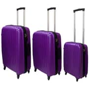 Highflyer THKELVIN3PC Kelvin Trolley Luggage Bag Purple/Black 3pc Set