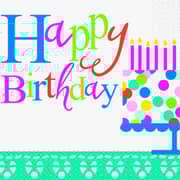 Unique- Confetti Cake Birthday Luncheon Napkins 16pcs