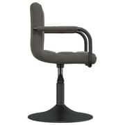 Vidaxl Swivel Dining Chairs 2 Pcs Dark Grey Velvet Vidaxl Swivel Dining Chairs 2 Pcs Dark Grey Velvet
