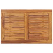 vidaXL Folding Garden Dining Table 90x60x75 cm Solid Teak Wood vidaXL Folding Garden Dining Table 90x60x75 cm Solid Teak Wood