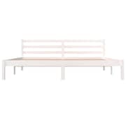 vidaXL Bed Frame Solid Wood Pine 180x200 cm White 6FT Super King vidaXL Bed Frame Solid Wood Pine 180x200 cm White 6FT Super King