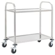vidaXL 2-Tier Kitchen Trolley 96.5x55x90 cm Stainless Steel vidaXL 2-Tier Kitchen Trolley 96.5x55x90 cm Stainless Steel