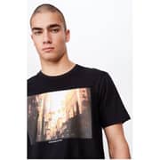 Cotton On Tbar Photo T-Shirt Black Large Cotton On Tbar Photo T-Shirt Black Large