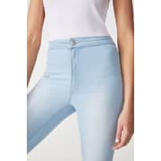 Cotton On High Rise Capri Jegging Blue Size 12 Cotton On High Rise Capri Jegging Blue Size 12