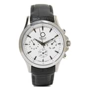 Omax PG08P62I Mens Multifunction Leather Watch