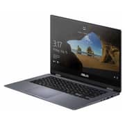 Asus VivoBook Flip 14 TP412FA-EC357T Convertible Touch Laptop - Core i5 1.6GHz 8GB 256GB Shared Win10 14inch FHD Star Grey English/Arabic Keyboard