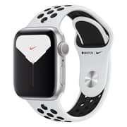 Apple Watch Nike Series 5 GPS 44mm Silver Aluminium Case with Pure Platinum/Black Nike Sport Band Apple Watch Nike Series 5 GPS 44mm Silver Aluminium Case with Pure Platinum/Black Nike Sport Band
