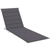 vidaXL Sun Lounger Cushion Anthracite 200x60x3 cm Fabric vidaXL Sun Lounger Cushion Anthracite 200x60x3 cm Fabric