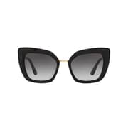 Dolce And Gabbana Black Plastic Women DG4359-501/8G-52 Sunglasses