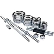 ULTIMAX 50 Kgs Dumbbell and Barbell Set Chrome Steel Adjustable Dumbbells Barbell with Connector Options Each Other Convertible for Home Gym Office Exercise Fitness - Silver ULTIMAX 50 Kgs Dumbbell and Barbell Set Chrome Steel Adjustable Dumbbells Barbell with Connector Options Each Other Convertible for Home Gym Office Exercise Fitness - Silver