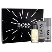 Hugo Boss Bottled Gift Set For Men (Bottled EDT 100ml + 150ml Deodorant Spray + 100ml Shower Gel)