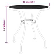 فيداكسل طاولة حديقة 80x72 سم شبكة معدنية موسعة أنثراسايت فيداكسل طاولة حديقة 80x72 سم شبكة معدنية موسعة أنثراسايت