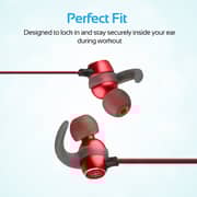 Promate Bluetooth Headset With Mic, HD Sound and Magnetic Neckband Earphones, Spicy-1 Red