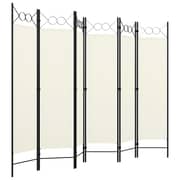 Vidaxl 6-panel Room Divider Cream White 240x180 Cm