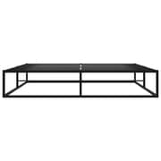 vidaXL Bed Frame Black Metal 140x200 cm