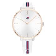 Tommy Hilfiger Meg Twp Tone Silicone Women Watch 1782156
