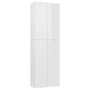 vidaXL Office Cabinet High Gloss White 60x32x190 cm Engineered Wood vidaXL Office Cabinet High Gloss White 60x32x190 cm Engineered Wood