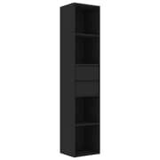 Vidaxl Book Cabinet Black 36x30x171 Cm Engineered Wood Vidaxl Book Cabinet Black 36x30x171 Cm Engineered Wood