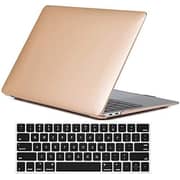 Rdn Macbook Pro 13 Inch Case 2019 2018 2017 2016 A2159 A1989 A1706 A1708, Hard Shell Case With Keyboard Cover For Apple Mac Pro 13 Touch Bar Gold
