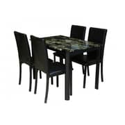Pan Emirates Crawford Dining Set (1+4) - Black