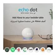 Amazon Echo Dot 4th Gen Smart Speaker with Clock and Alexa 1.6inch Glacier White Amazon Echo Dot 4th Gen Smart Speaker with Clock and Alexa 1.6inch Glacier White