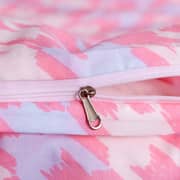 Luna Home Single Size 4 Pieces Bedding Set Without Filler, Checkered Design Pink Color