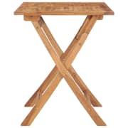 vidaXL Folding Garden Dining Table 90x60x75 cm Solid Teak Wood vidaXL Folding Garden Dining Table 90x60x75 cm Solid Teak Wood