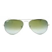 Ray Ban Aviator Silver Metal Unisex Sunglasses RB3025-019/9J-58