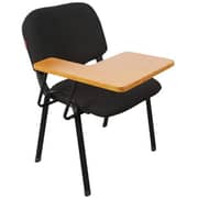 Mahmayi Gamma 502W Student Chair – Durable Metal Legs - Padded Seat Cushion - Student Writing Chair - Ergonomic Design - (Black)