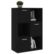 Vidaxl Storage Cabinet Black 60x29.5x90 Cm Engineered Wood Vidaxl Storage Cabinet Black 60x29.5x90 Cm Engineered Wood