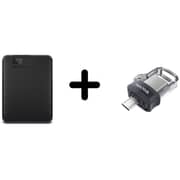 WD Portable HDD USB3.0 3 TB Black WDBU6Y0030BBK-WESN + SDDD3-064G-G46 64 GB DDM.USB BD WD Portable HDD USB3.0 3 TB Black WDBU6Y0030BBK-WESN + SDDD3-064G-G46 64 GB DDM.USB BD