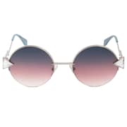 Fendi Rainbow FF 0243 TJV FF Silver Round Metal Sunglasses Fendi Rainbow FF 0243 TJV FF Silver Round Metal Sunglasses