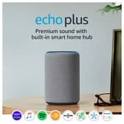 Amazon Echo Plus (2nd Gen) - Premium sound with built-in smart home hub - Heather Gray (International Version) Amazon Echo Plus (2nd Gen) - Premium sound with built-in smart home hub - Heather Gray (International Version)