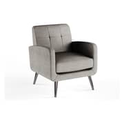 Carson Carrington Keflavik Mid-century Arm Chair Grey