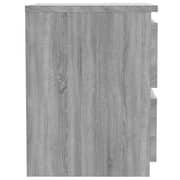 vidaXL Bedside Cabinets 2 pcs Grey Sonoma 30x30x40 cm Engineered Wood