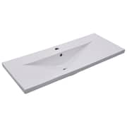 vidaXL Built-in Basin 101x39.5x18.5 cm Ceramic White vidaXL Built-in Basin 101x39.5x18.5 cm Ceramic White