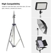 Coopic L-200s Stainless Steel With Black Plastic Light Stand 2m/200cm Portable Multi-functional Photo Video Studio Lighting Photography Stands Tripod