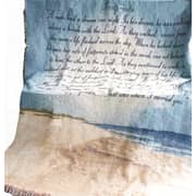 Manual Woodworker Manual Inspirational Collection 50 X 60-Inch Tapestry Throw With Poem, Footprints In The Sand