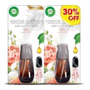 Airwick Air Freshner Essential Oil Diffuser Refill Peony & Jasmine Twin Pack 30% Off
