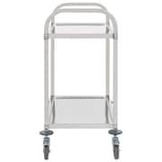 vidaXL 2-Tier Kitchen Trolley 96.5x55x90 cm Stainless Steel vidaXL 2-Tier Kitchen Trolley 96.5x55x90 cm Stainless Steel