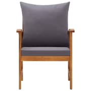 Vidaxl Garden Chairs With Cushions 2 Pcs Solid Acacia Wood